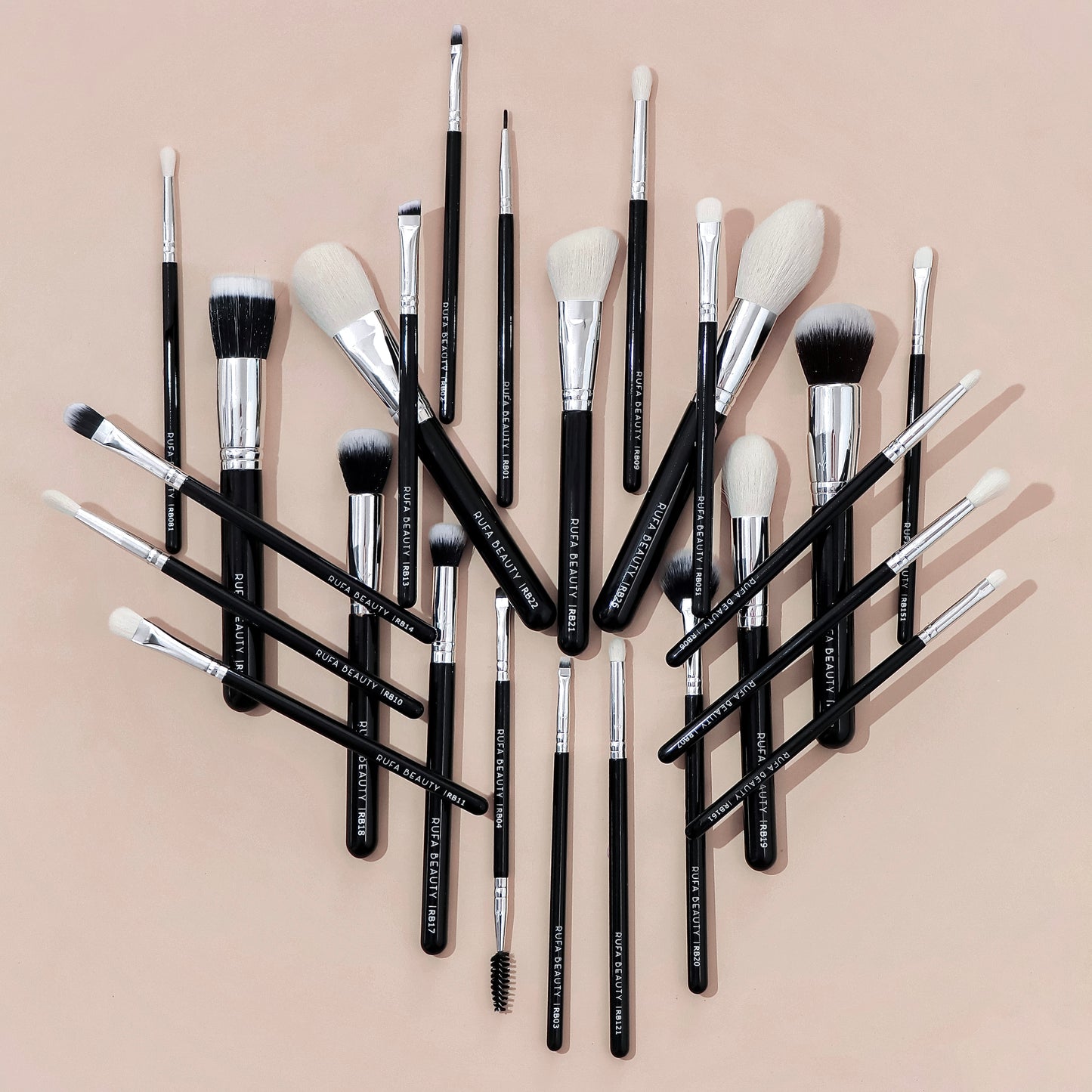 Pro Makeup Brushes - 25 Face + Eye brushes