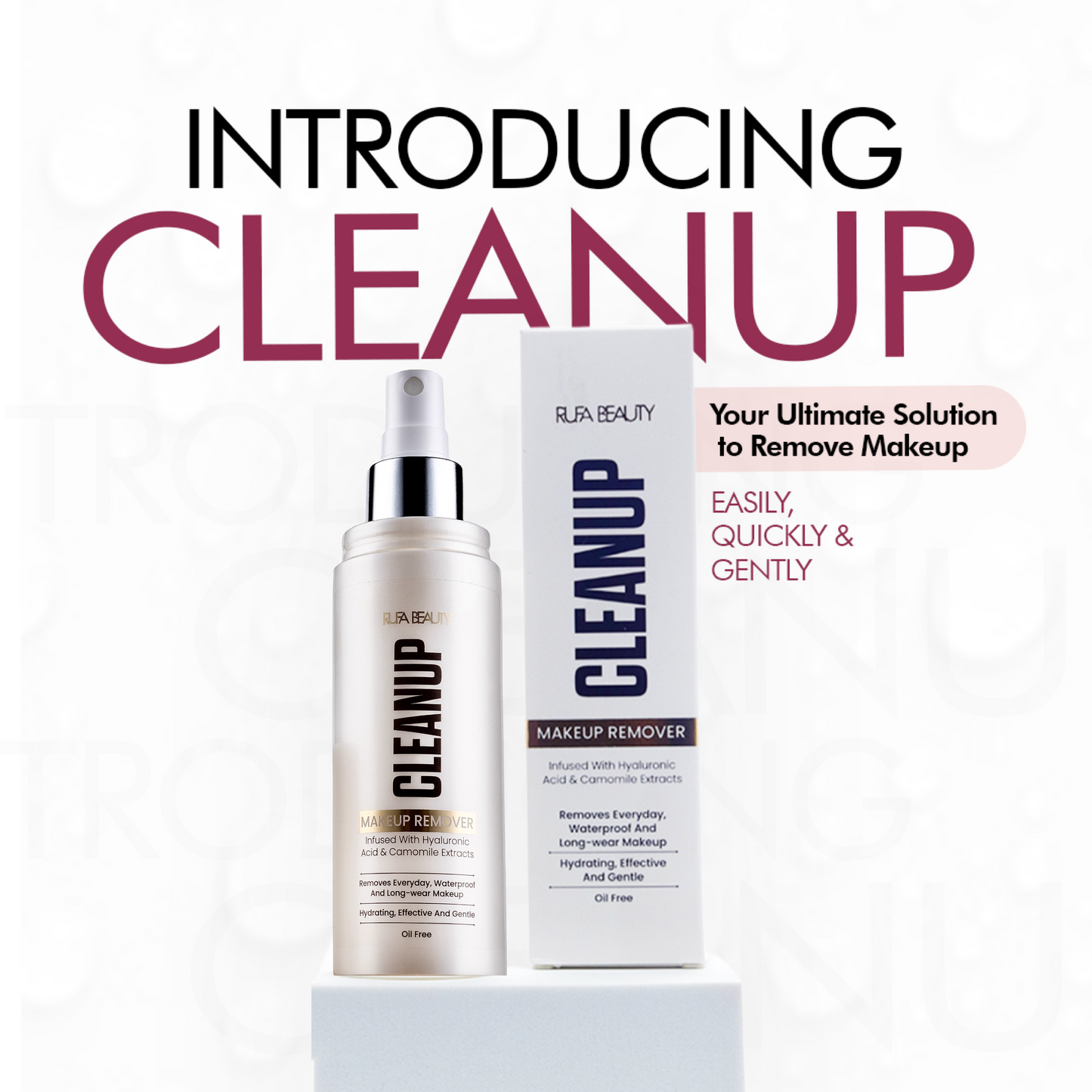 CLEANUP Spray Makeup Remover + FREE Cleansing Pad