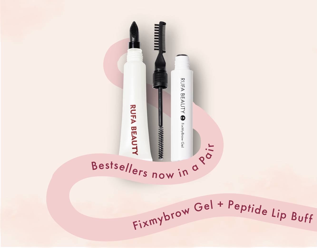 Peptide Lip Buff + FixMyBrow Gel
