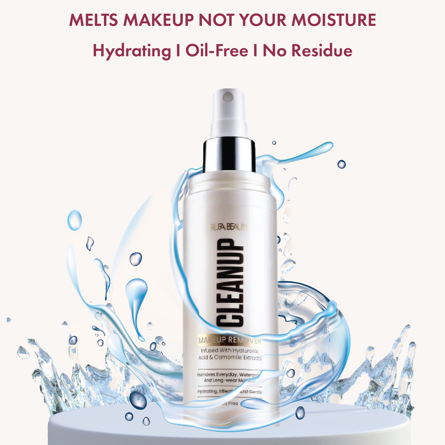 CLEANUP Spray Makeup Remover + FREE Cleansing Pad