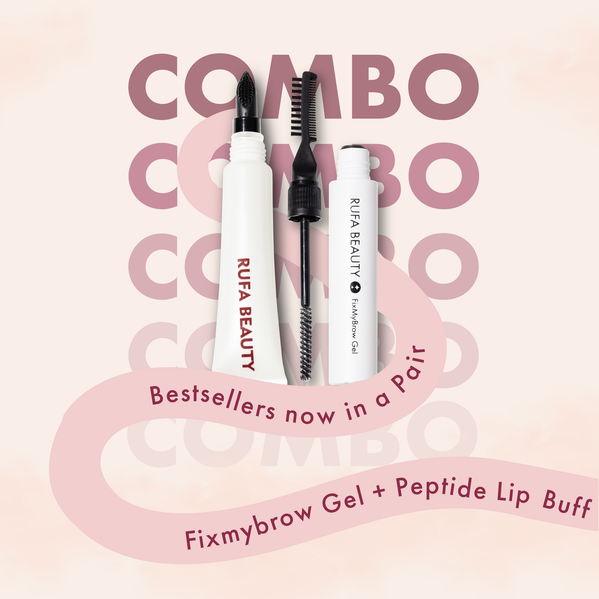 Peptide Lip Buff + FixMyBrow Gel
