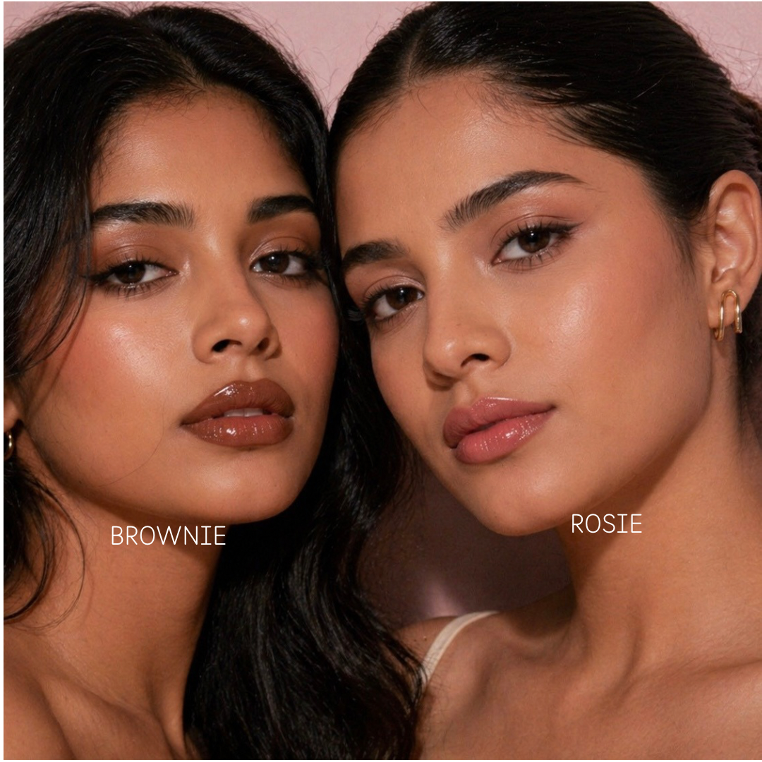 Glaz'd Lip Oil Duo Brownie shade