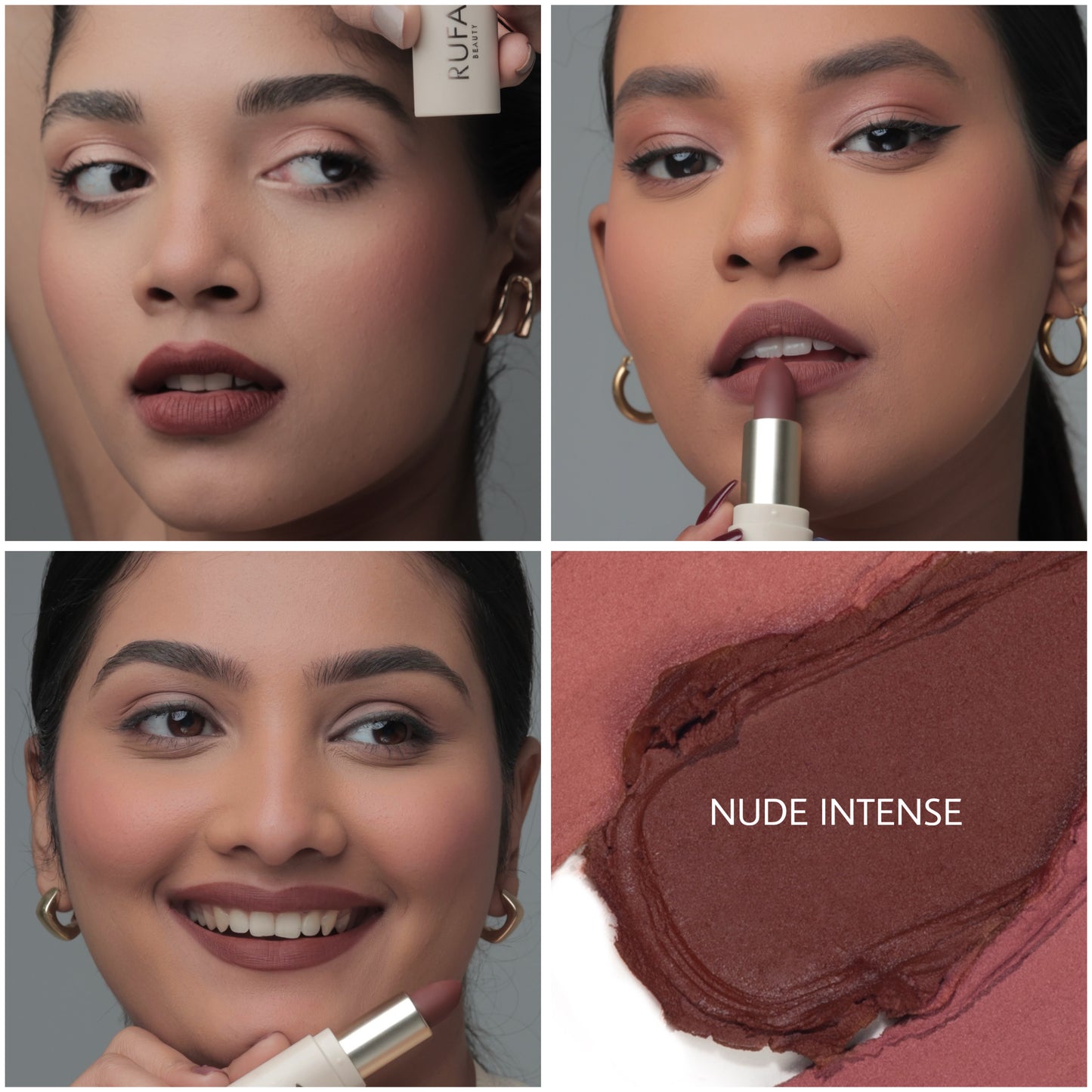 Soft matte non-drying lipstick, best shades for Indian skin tone. Best warm brown Lipstick for medium to deeper skin tone