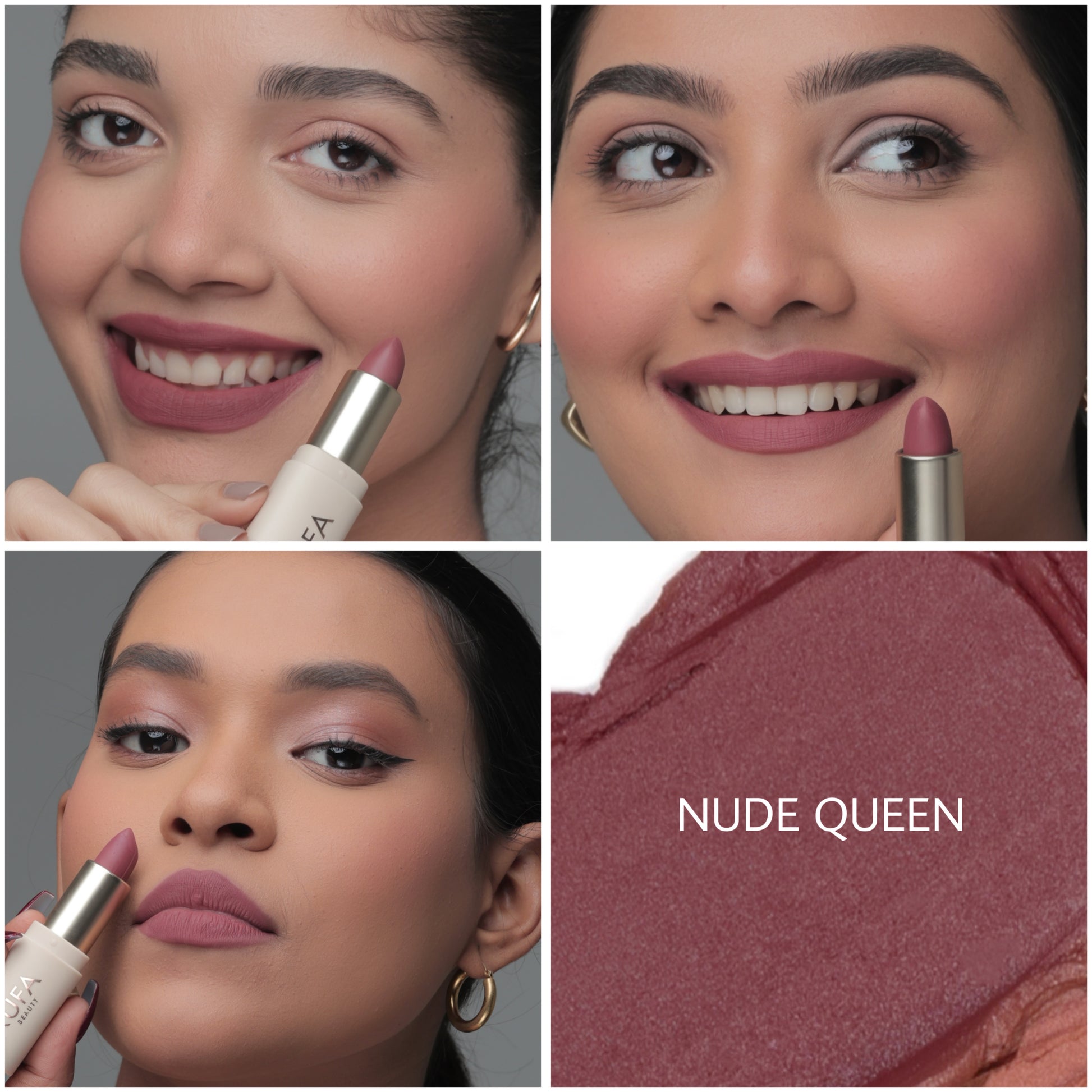 Soft matte non-drying lipstick, best shades for Indian skin tone. Best muted warm pink Lipstick for medium to deeper skin tone